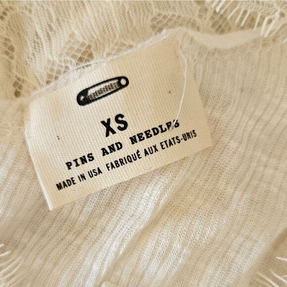 Nwot open back pins and needles size xs boho top - Picture 8 of 8
